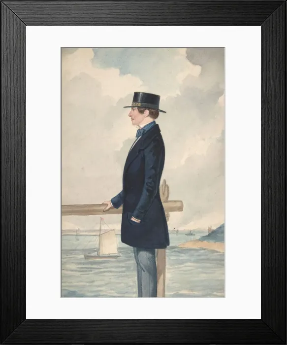 Framed Print : A Yachtsman, 1806-65. Creator: Robert Dighton the Younger Framed Print : A Yachtsman, 1806-65. Creator: Robert Dighton the Younger