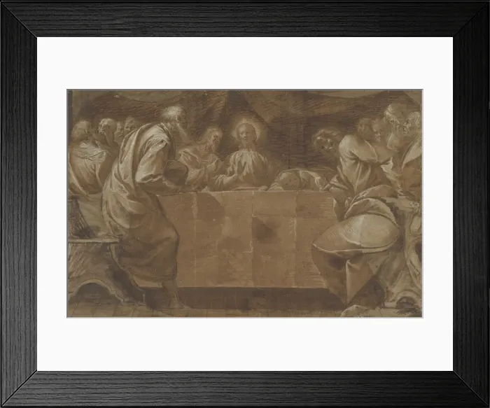 Framed Print : The Last Supper, ca. 1608. Creator: Pier Francesco Mazzucchelli Framed Print : The Last Supper, ca. 1608. Creator: Pier Francesco Mazzucchelli