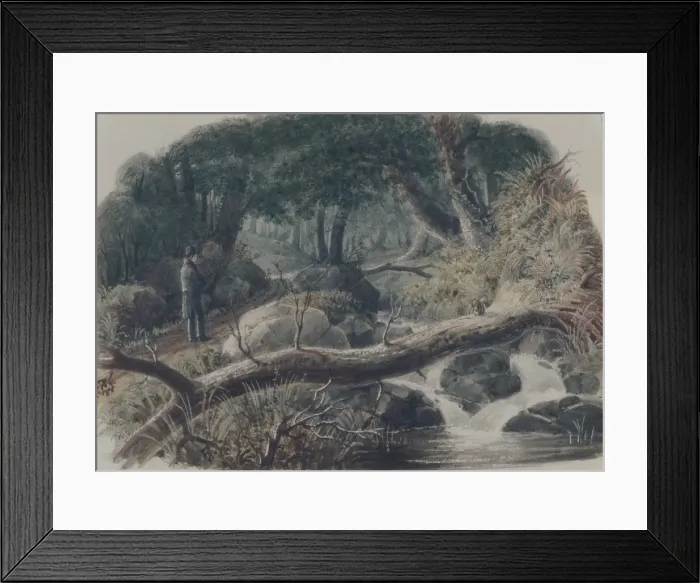 Framed Print : The Entrance to a Wood, 1836. Creator: Robert Walter Weir Framed Print : The Entrance to a Wood, 1836. Creator: Robert Walter Weir