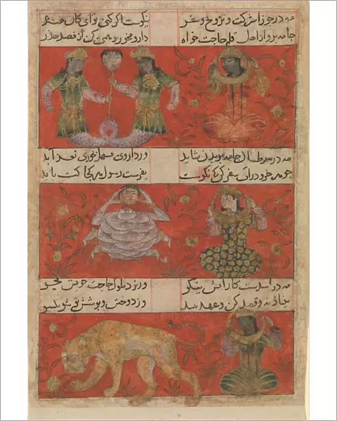Folio from a Mu nis al-ahrar fi daqa iq al-ash ar (The Free Mans Companion... A.H