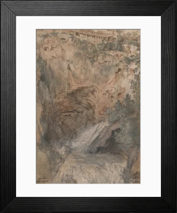 Framed Print : View of the Cascades at Tivoli, ca. 1724-33. Creator: Nicolas Delobel Framed Print : View of the Cascades at Tivoli, ca. 1724-33. Creator: Nicolas Delobel