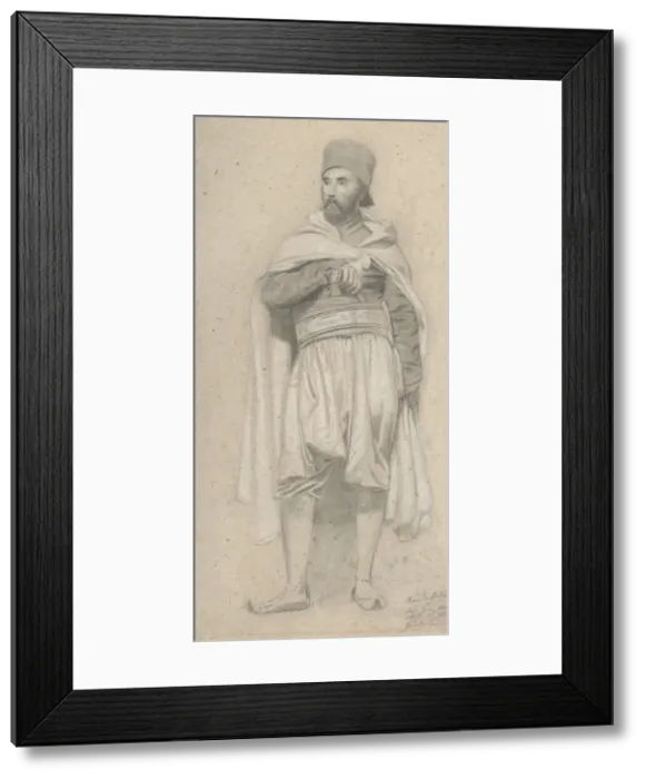 Framed Print : A Turkish Warrior, 1843 (?). Creator: Niels Simonsen Framed Print : A Turkish Warrior, 1843 (?). Creator: Niels Simonsen