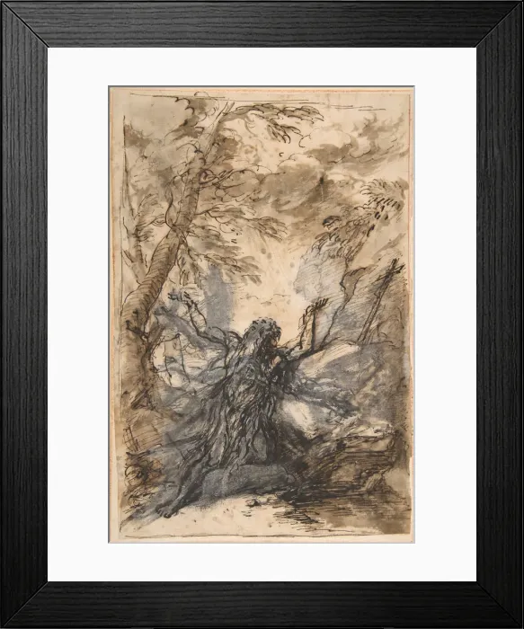 Framed Print : St. Paul, Hermit, 1615-73. Creators: St Paul of Thebes, Salvator Rosa Framed Print : St. Paul, Hermit, 1615-73. Creators: St Paul of Thebes, Salvator Rosa