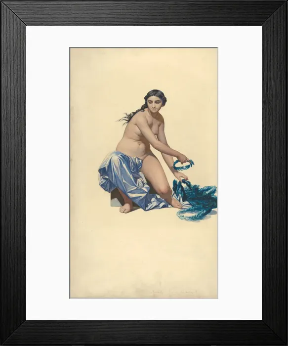 Framed Print : Study for a figure of Fame, from the Hemicycle des Beaux-Arts Framed Print : Study for a figure of Fame, from the Hemicycle des Beaux-Arts