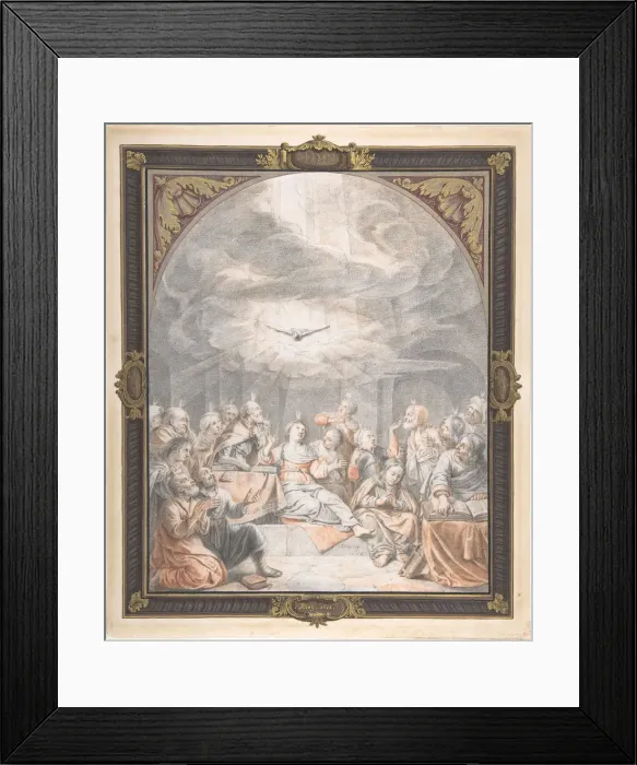 Framed Print : The Pentecost, early to mid-17th century. Creator: Salomon de Bray Framed Print : The Pentecost, early to mid-17th century. Creator: Salomon de Bray