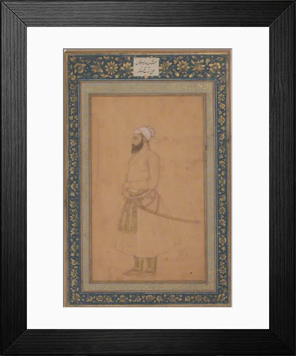 Framed Print : Portrait of Sayyid Amir Khan, second half 17th century. Creator: Unknown Framed Print : Portrait of Sayyid Amir Khan, second half 17th century. Creator: Unknown