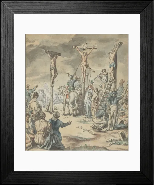 Framed Print : The Crucifixion of Christ, late 18th century. Creator: Pehr Horberg Framed Print : The Crucifixion of Christ, late 18th century. Creator: Pehr Horberg