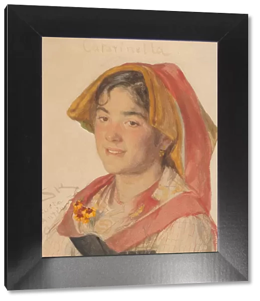 Head of an Girl from Civita d Antino in Regional Dress ('Catarinella'), 1890