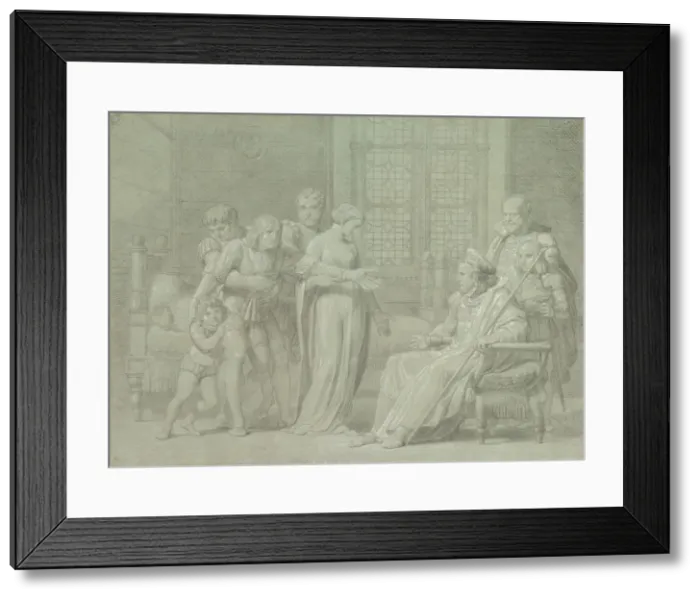 Framed Print : King Charles VIII of France with the Dying Gian Galeazzo Sforza at Pavia, 1775-1860 Framed Print : King Charles VIII of France with the Dying Gian Galeazzo Sforza at Pavia, 1775-1860