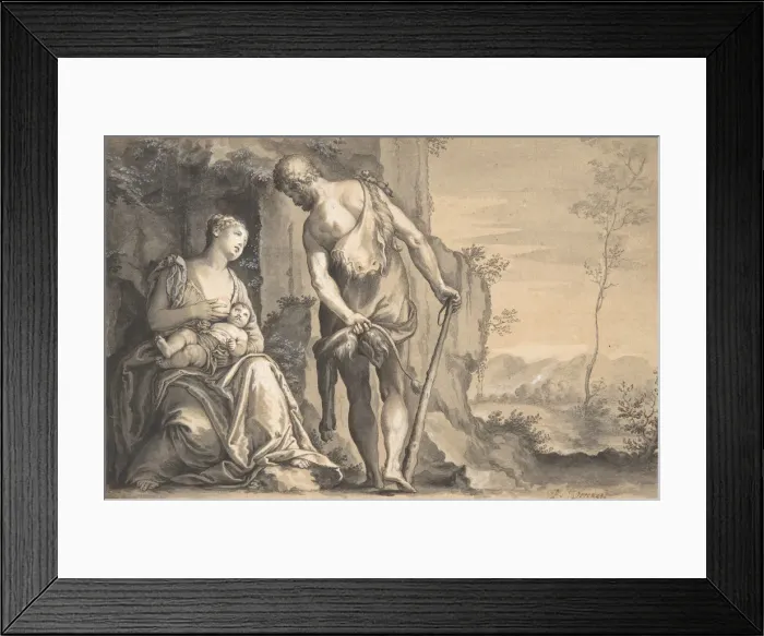 Framed Print : The Family of Cain, ca. 1638-47. Creator: Peter Oliver Framed Print : The Family of Cain, ca. 1638-47. Creator: Peter Oliver