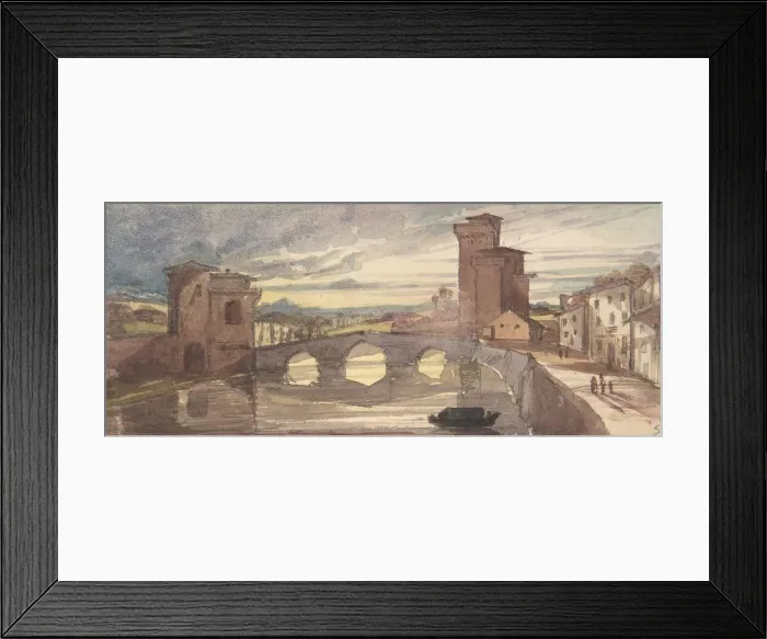 Framed Print : Pisa, 1843-44. Creator: Seymour Haden Framed Print : Pisa, 1843-44. Creator: Seymour Haden