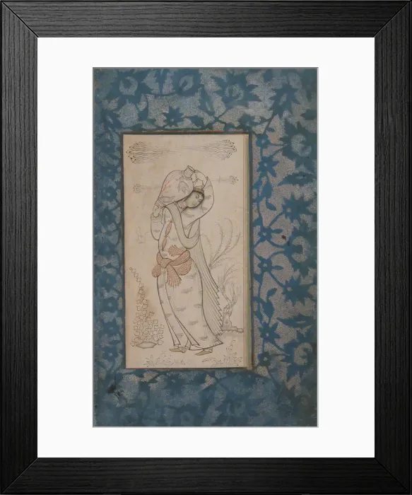 Framed Print : Woman Carrying a Vase, 17th century. Creator: Unknown Framed Print : Woman Carrying a Vase, 17th century. Creator: Unknown