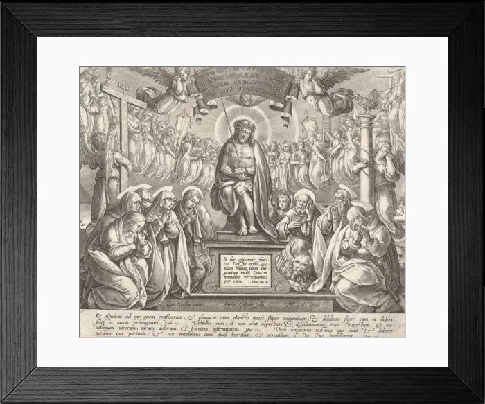 Framed Print : Man of Sorrows with the Three Marys and the Evangelists. n. d. Creator: Adriaen Collaert Framed Print : Man of Sorrows with the Three Marys and the Evangelists. n. d. Creator: Adriaen Collaert