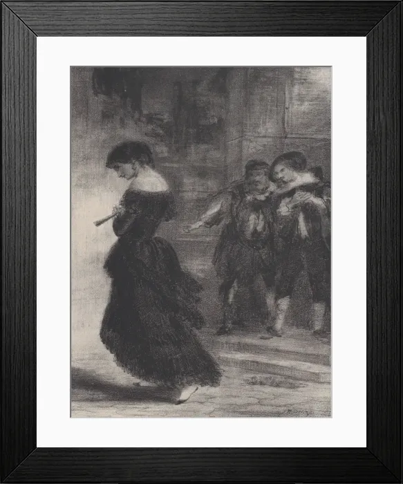 Framed Print : Les joies du mensonge, 1830-76. 1830-76. Creator: Narcisse Virgile Diaz de la Pena Framed Print : Les joies du mensonge, 1830-76. 1830-76. Creator: Narcisse Virgile Diaz de la Pena