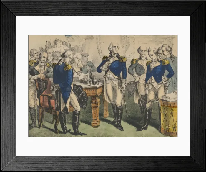 Framed Print : Washington Taking Leave of the Officers of His Army-at Franciss Tavern, Broad Street Framed Print : Washington Taking Leave of the Officers of His Army-at Franciss Tavern, Broad Street