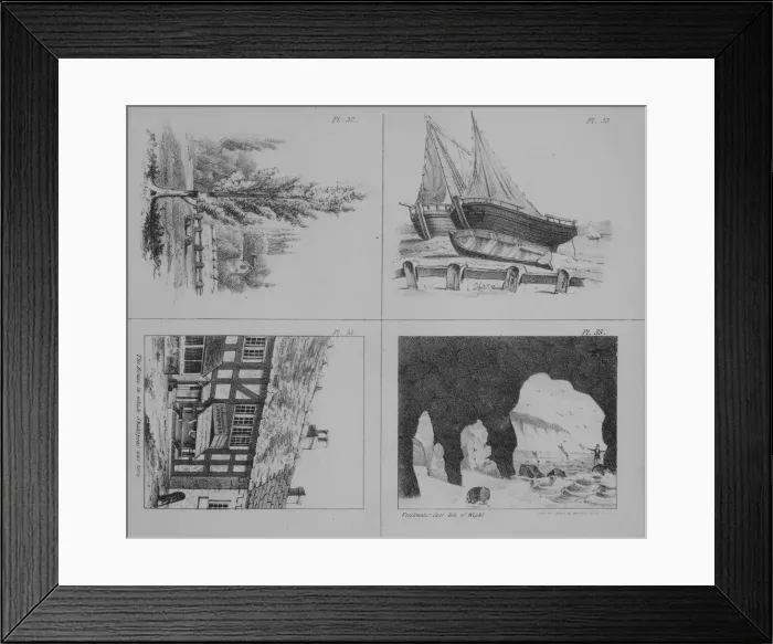 Framed Print : The Oxford Drawing Book to which is added, Lessons in Flower Drawing, 1852. 1852 Framed Print : The Oxford Drawing Book to which is added, Lessons in Flower Drawing, 1852. 1852
