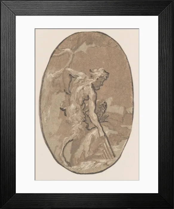 Framed Print : Marsyas drawing the Syrinx from the river, ca. 1540-50. ca. 1540-50 Framed Print : Marsyas drawing the Syrinx from the river, ca. 1540-50. ca. 1540-50