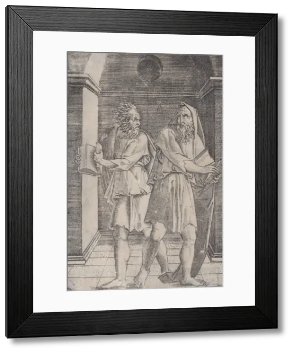 Framed Print : The Philosophers, ca. 1514-36. Creator: Agostino Veneziano Framed Print : The Philosophers, ca. 1514-36. Creator: Agostino Veneziano