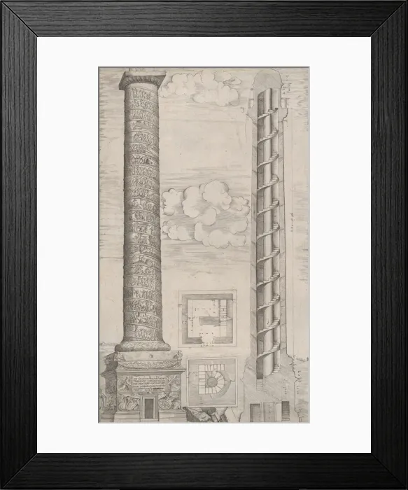 Framed Print : Speculum Romanae Magnificentiae: Column of Trajan, 16th century. 16th century Framed Print : Speculum Romanae Magnificentiae: Column of Trajan, 16th century. 16th century