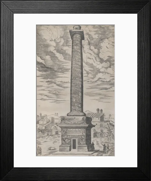 Framed Print : Speculum Romanae Magnificentiae: Column of Trajan, 1544. 1544. Creator: Anon Framed Print : Speculum Romanae Magnificentiae: Column of Trajan, 1544. 1544. Creator: Anon