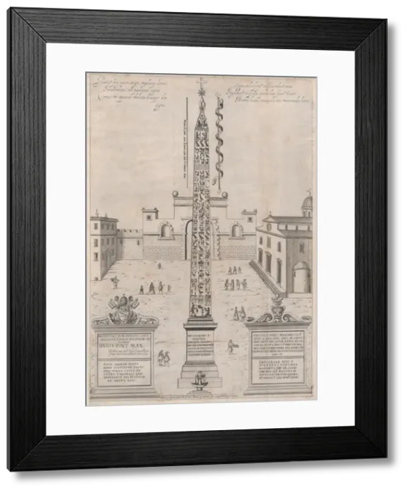 Framed Print : Speculum Romanae Magnificentiae: The Egyptian Obelisk of Augustus, 1589. 1589 Framed Print : Speculum Romanae Magnificentiae: The Egyptian Obelisk of Augustus, 1589. 1589