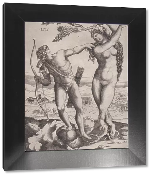 Apollo and Daphne, dated 1515. dated 1515. Creator: Agostino Veneziano