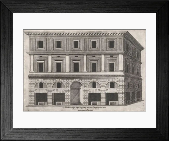 Framed Print : Speculum Romanae Magnificentiae: Alberini Palace, 16th century. 16th century Framed Print : Speculum Romanae Magnificentiae: Alberini Palace, 16th century. 16th century