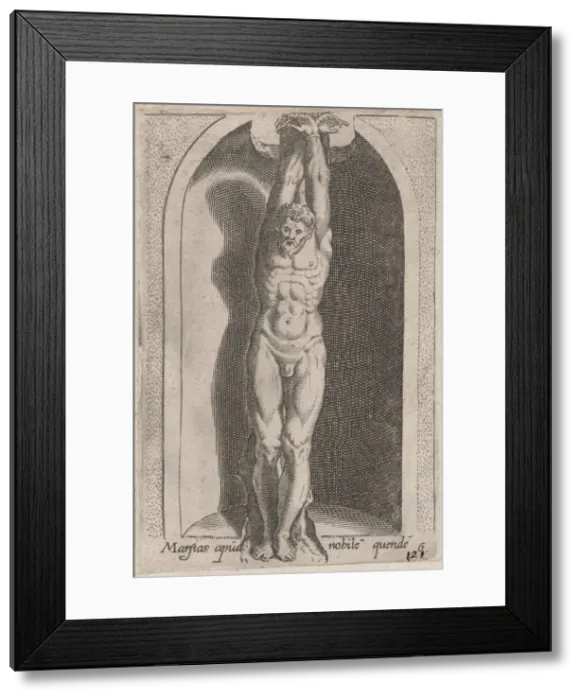 Framed Print : Speculum Romanae Magnificentiae: Marsias (Marsias apud nobile quende), 16th century Framed Print : Speculum Romanae Magnificentiae: Marsias (Marsias apud nobile quende), 16th century