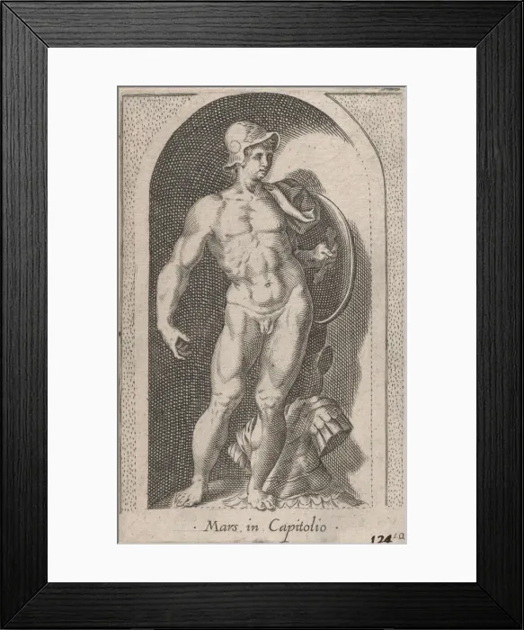 Framed Print : Speculum Romanae Magnificentiae: Mars (Mars in Capitolio), 16th century. 16th century Framed Print : Speculum Romanae Magnificentiae: Mars (Mars in Capitolio), 16th century. 16th century