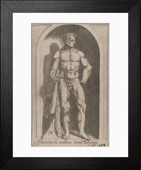 Framed Print : Speculum Romanae Magnificentiae: Hercules (Hercules in aedibus Card. Burghesij), 1 Framed Print : Speculum Romanae Magnificentiae: Hercules (Hercules in aedibus Card. Burghesij), 1