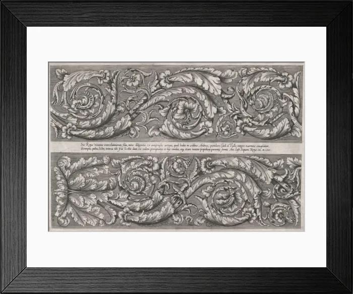 Framed Print : Speculum Romanae Magnificentiae: Della Valle Frieze, 1561. 1561. Creator: Anon Framed Print : Speculum Romanae Magnificentiae: Della Valle Frieze, 1561. 1561. Creator: Anon