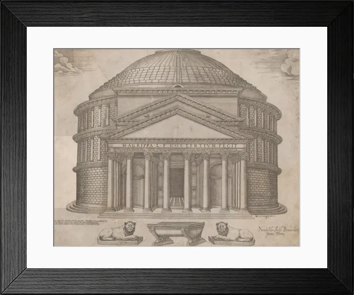 Framed Print : Speculum Romanae Magnificentiae: The Pantheon, 16th century. 16th century. Creator: Anon Framed Print : Speculum Romanae Magnificentiae: The Pantheon, 16th century. 16th century. Creator: Anon
