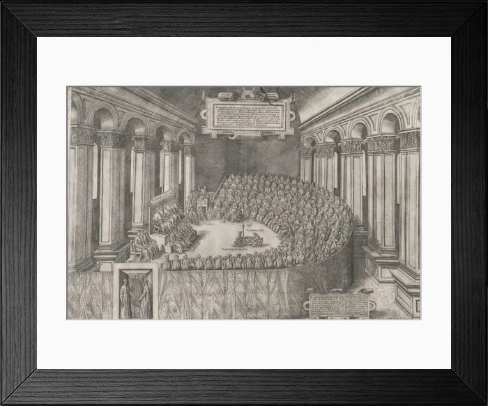 Framed Print : Speculum Romanae Magnificentiae: Council of Trent, 1565. 1565 Framed Print : Speculum Romanae Magnificentiae: Council of Trent, 1565. 1565