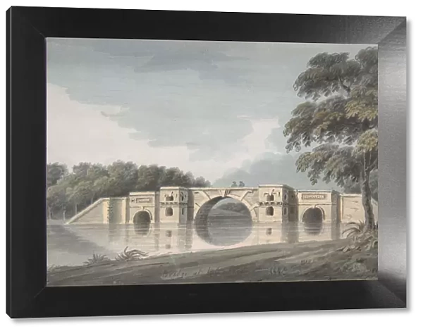 Bridge at Blenheim Palace (recto); York Cathedral (verso), 18th-19th century