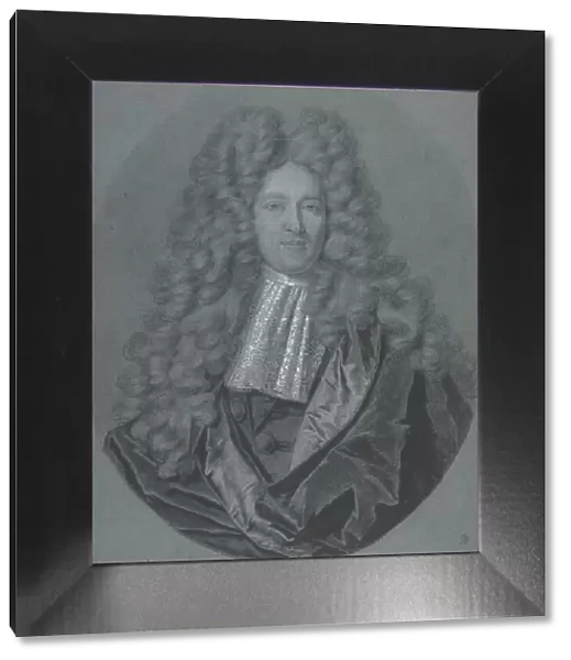 Bust of a Gentleman in an Oval Field, n. d Creator: Hyacinthe Rigaud