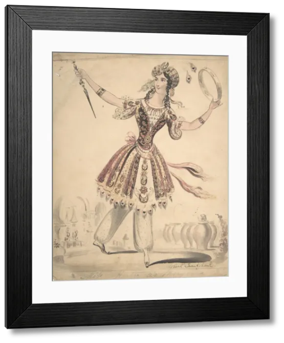 Framed Print : Miss Horton as Morgana, 1830-44. Creator: Isaac Robert Cruikshank Framed Print : Miss Horton as Morgana, 1830-44. Creator: Isaac Robert Cruikshank