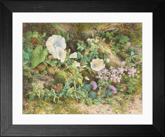 Framed Print : Flower Study, 1866. Creator: John Jessop Hardwick Framed Print : Flower Study, 1866. Creator: John Jessop Hardwick