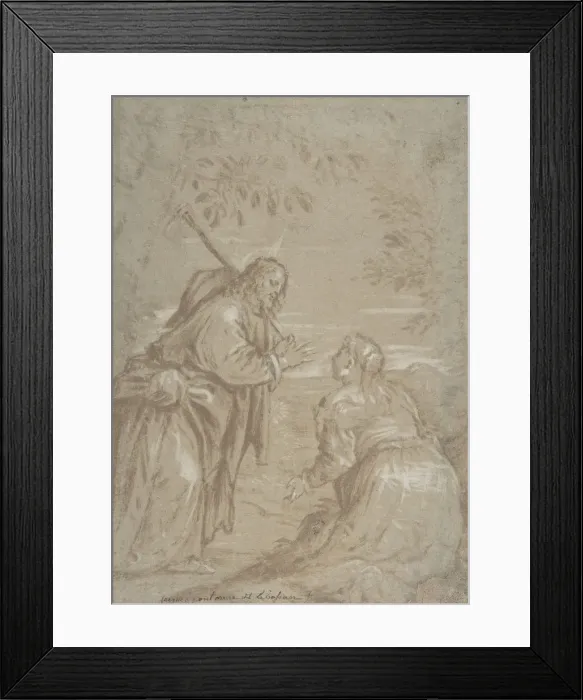 Framed Print : Christ Appearing to Saint Mary Magdalen ('Noli Me Tangere'), ca. 1560 Framed Print : Christ Appearing to Saint Mary Magdalen ('Noli Me Tangere'), ca. 1560