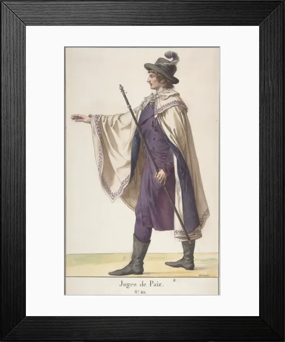 Framed Print : A Justice of the Peace, ca. 1798-99. Creator: Jean Francois Leonor Merimee Framed Print : A Justice of the Peace, ca. 1798-99. Creator: Jean Francois Leonor Merimee