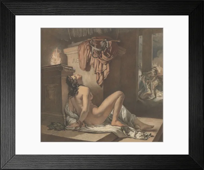 Framed Print : Cassandra Imploring Athena for Revenge Against Ajax, 1795-1838 Framed Print : Cassandra Imploring Athena for Revenge Against Ajax, 1795-1838