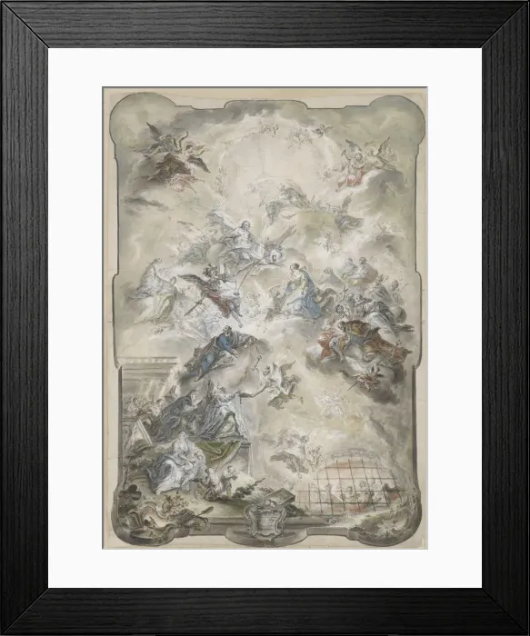 Framed Print : The Virgin and Saints Interceding before Christ for the Souls of the Lost, 1771 or before Framed Print : The Virgin and Saints Interceding before Christ for the Souls of the Lost, 1771 or before