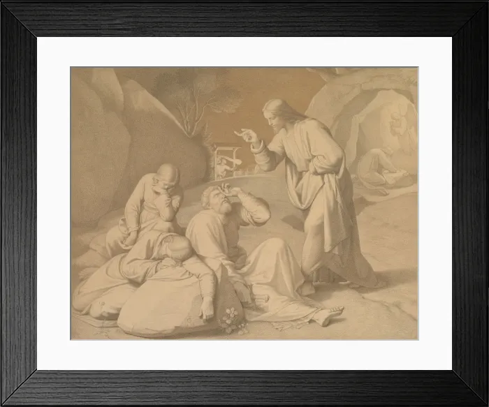 Framed Print : Christ in the Garden of Gethsemane, 1848. Creator: Johann Friedrich Overbeck Framed Print : Christ in the Garden of Gethsemane, 1848. Creator: Johann Friedrich Overbeck