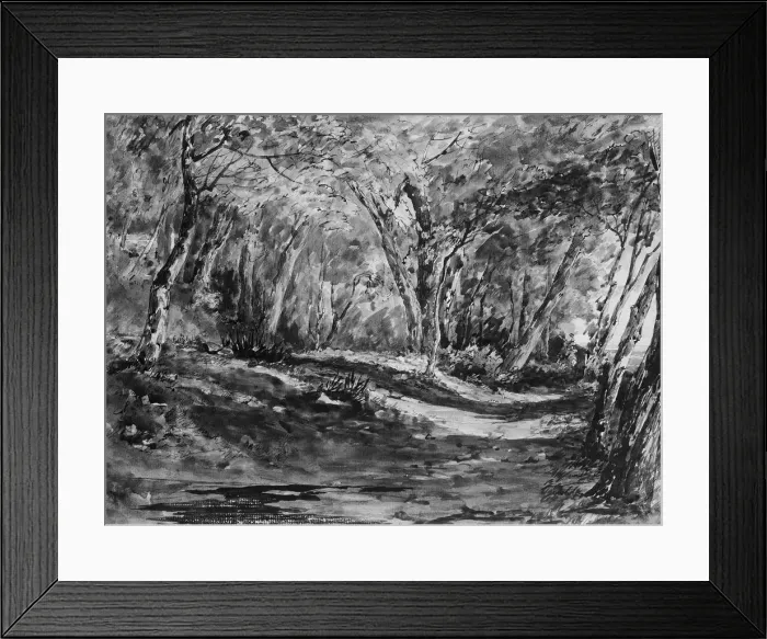 Framed Print : Windsor Forest, 1844. Creator: John Frederick Kensett Framed Print : Windsor Forest, 1844. Creator: John Frederick Kensett