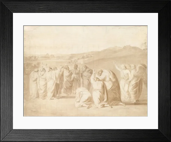 Framed Print : Study for The Ascension, 1774. Creator: John Singleton Copley Framed Print : Study for The Ascension, 1774. Creator: John Singleton Copley