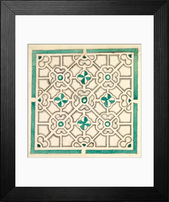 Framed Print : Layout for a Garden with Flower-shaped Floral Beds, 17th century. Creator: Jorg Rurfinger Framed Print : Layout for a Garden with Flower-shaped Floral Beds, 17th century. Creator: Jorg Rurfinger