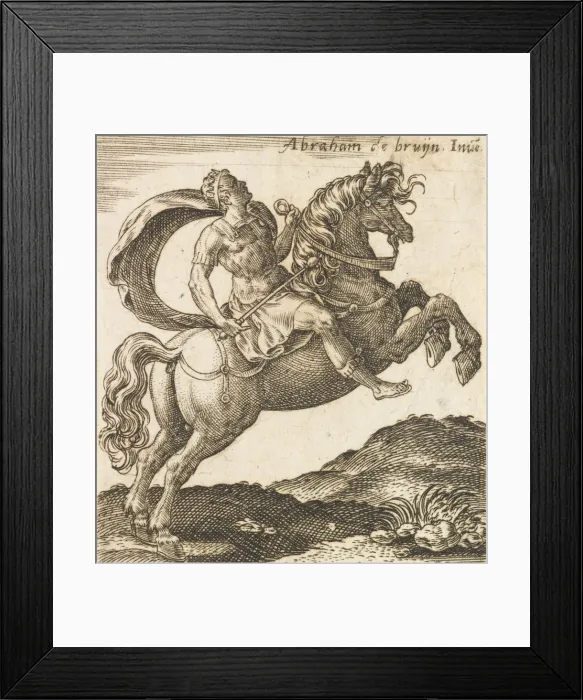 Framed Print : Titus Vespasianus from Twelve Caesars on Horseback, ca. 1565-1587. ca. 1565-1587 Framed Print : Titus Vespasianus from Twelve Caesars on Horseback, ca. 1565-1587. ca. 1565-1587