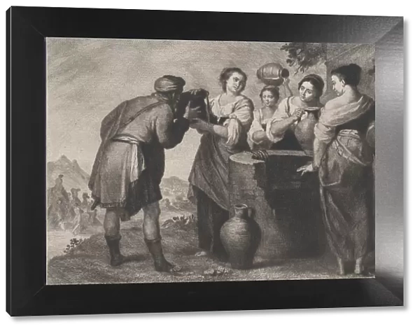 Rebecca and Eliezer at the well, c1880-1899. Creator: Achille-Isidore Gilbert