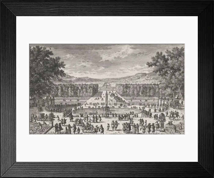 Framed Print : The Garden of Versailles, 1660-95. 1660-95. Creator: Adam Perelle Framed Print : The Garden of Versailles, 1660-95. 1660-95. Creator: Adam Perelle