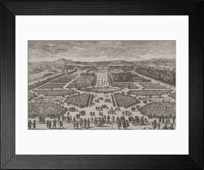Framed Print : The Tuileries Garden, 1680. 1680. Creator: Adam Perelle Framed Print : The Tuileries Garden, 1680. 1680. Creator: Adam Perelle