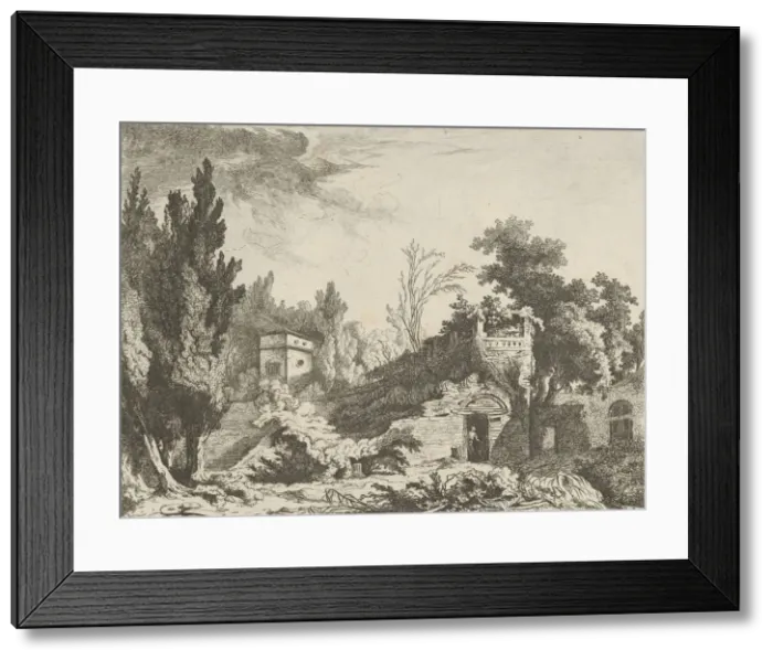Framed Print : Vue des restes d un theatre from Differentes vues dessined aprè Framed Print : Vue des restes d un theatre from Differentes vues dessined aprè